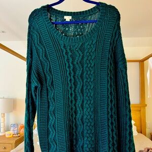 Garage Green Fall/Winter Throw Sweater